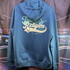 TRUE RELIGION - Sweatshirt Full Zip Hoodie Hooded Men's XL